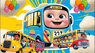 THE WHEELS ON THE BUS GO ROUND AND ROUND || KIDS SONGS #thewheelsonthebus #wheelsonthebus