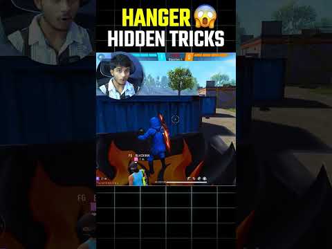 Free Fire Hanger Hidden Tricks 🔥 99.99% Players को नहीं पता 🙅‍♂️ #shorts || FireEyes Gaming