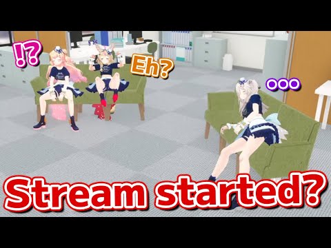 Nene and Polka didn't know the stream has started【Hololive】