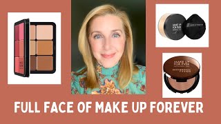 FULL FACE OF MAKE UP FOREVER!!! #makeupover40 #fullface