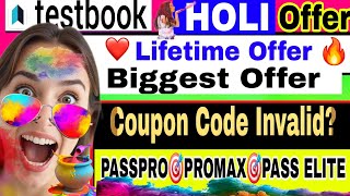 Testbook Propass Holi offer with Best Coupon Code| Testbook Passpro coupon code|Testbook coupon code