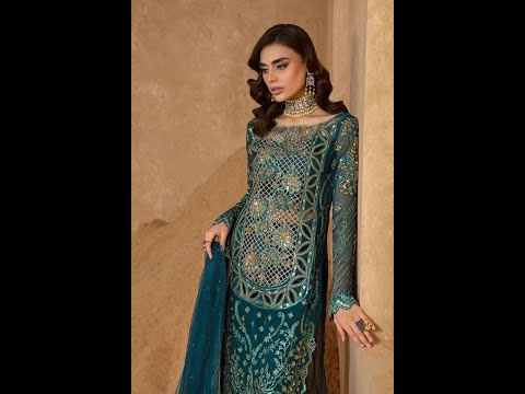 Unstitched 4 Piece Party Wear by Rang Rasiya  Zimil