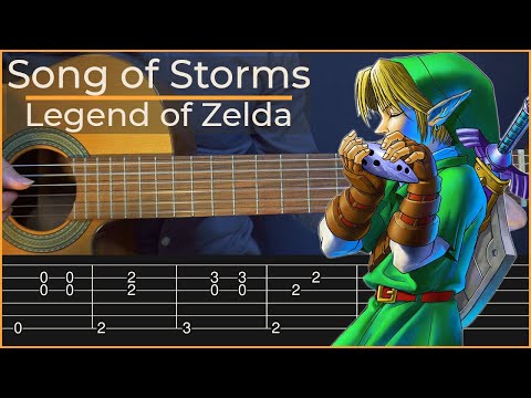 Song of Storms - Legend of Zelda (Simple Guitar Tab)