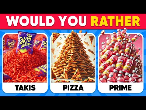 Would You Rather...? FOOD Edition 🍔🍕🍦 Daily Quiz