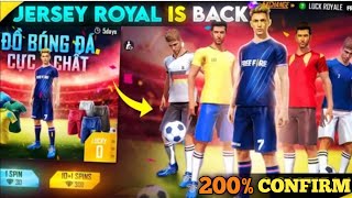 Jersey Royale Return Date Confirm | Jersey Royale Kab Aayega | Soccer Royale Return | New Event Ff