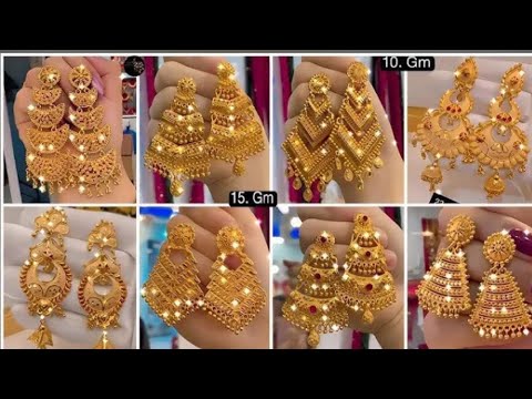 Gold Earrings Design 2024/New Model Gold Earrings Design/Gold Earrings Design New Collection 2024