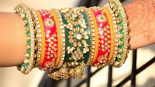 Beautiful Royal Rajwadi chuda designs|wedding chuda|indian bangles|rajasthani chuda|kundan bangles