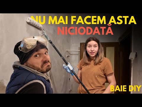 😬 Nu ne-ati SPUS ca e asa GREU sa pui GRESIA | Transformam o camara intr-o BAIE