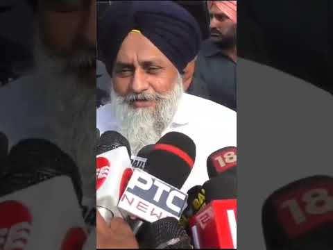 Real CM is Kejriwal not Bhagwant Mann says #sukhbirsinghbadal #latestpunjabnews #alertnews_hd