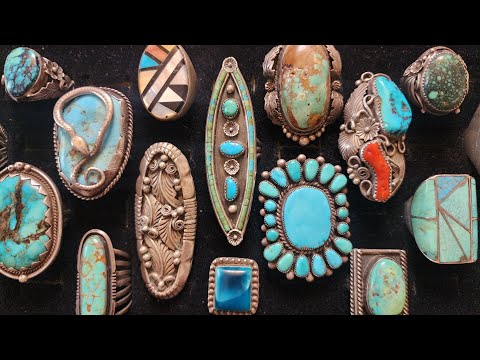 IMPORTANT UNBOXING of VINTAGE SILVER TURQUOISE & ARTIST MADE RINGS #unboxing #unusual #silver #rings