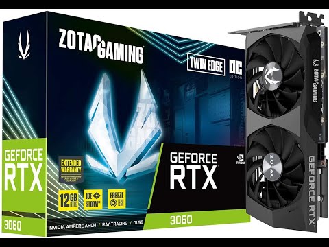 ZOTAC Gaming GeForce RTX 3060 Twin Edge OC 12GB GDDR6 192 bit 15 Gbps PCIE 4 0 Gaming Graphics Card