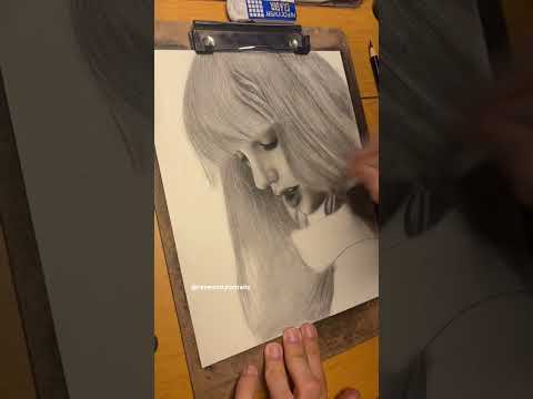 DRAWING TAYLOR pt2 (tiktok:raymond.portraits) #art #artistdrawing #shortsvideo #artist #taylorswift