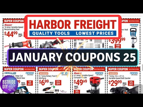 Harbor Freight January 2025 Super Coupon Deals!