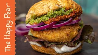 Vegan Chicken Burger | The Happy Pear | #fakeaway