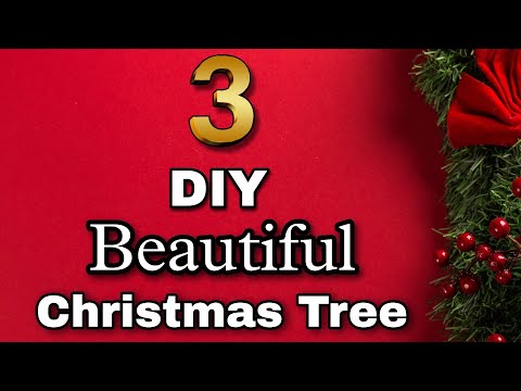 DIY : Christmas Tree / How to Make Christmas Tree / Simple Christmas Tree Making