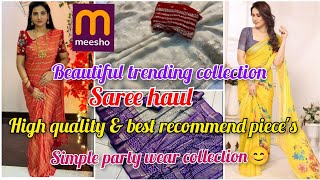 Meesho most viral saree/meesho saree haul/trending saree haul/meesho trending sarees/meesho haul