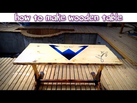 how to make wooden table / ahşap masa yapımı / taxta masa düzətmək