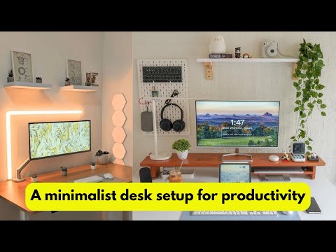 A minimalist desk setup for productivity