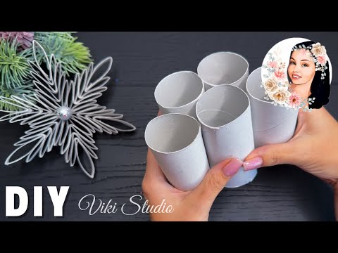 Easy Paper Snowflake Tutorial Toilet Paper Roll Winter Ornaments