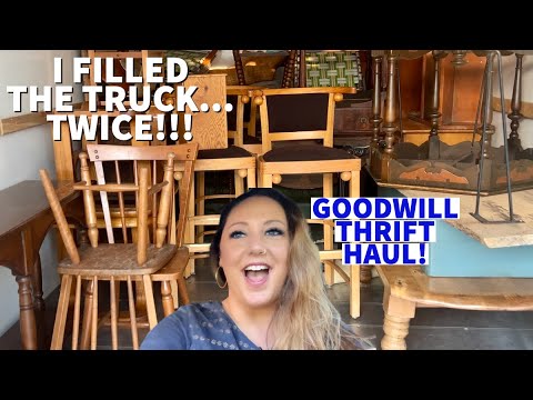 I FILLED THE TRUCK... TWICE! Thrifting Vintage For Resale | Flea Market Flips | Goodwill Thrift Haul