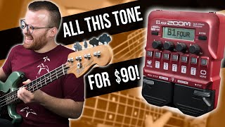 The Ultimate Bass Multi-Effect Pedal For Under $100?! - Zoom B1 Four [Demo]