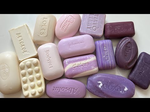 🤍ASMR CUTTING DRY SOAP💜