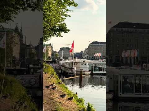 Beautiful Sunset View an der Alster Hamburg