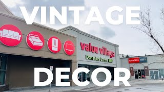 THE BEST VALUE VILLAGE!!! | Thrift With Me | HUGE VINTAGE HOME DECOR HAUL! 🇨🇦