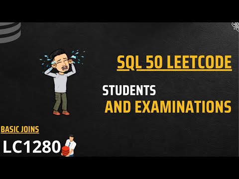 1280. Students and Examinations  | LEETCODE SQL 50 | INTERVIEW SQL QUESTION