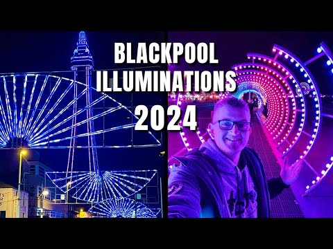 Blackpool Illuminations 2024 - FULL Walking Tour Of The BEST Lights!