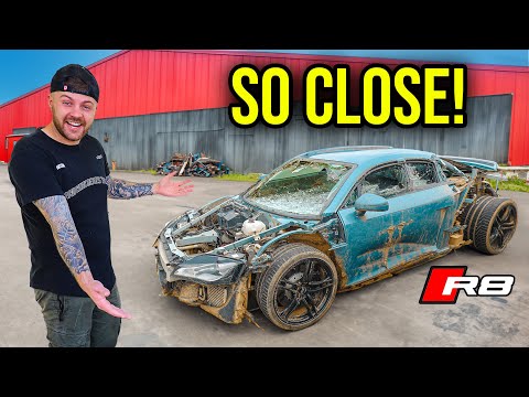 REBUILDING MY RALLIED AUDI R8... ITS FINISHED