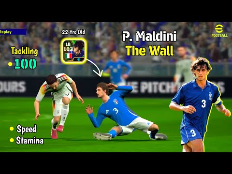 Rip Cross Spammers ☠️ Young Maldini Review in eFootball 24 Mobile 🔥😍 Booster Maldini • PES EMPIRE