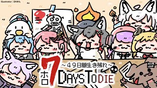 【 #ホロ7DTD 】DAY.12！砂漠で受ける６回目の襲撃・・！【大神ミオ視点】