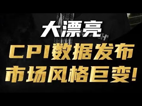 大漂亮CPI数据发布，市场风格巨变! #经济 #财经 #金融 #美股 #CPI