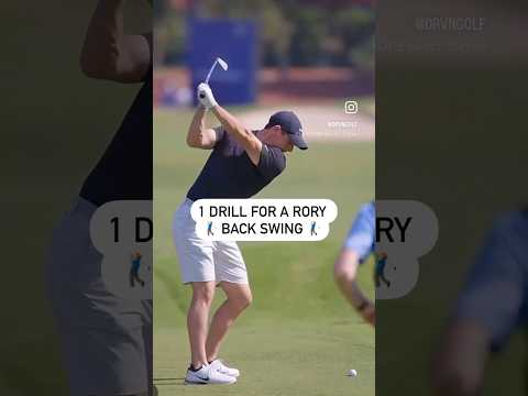 1 drill to create a Rory back swing #DRVN #golf #golfswing #golffitness