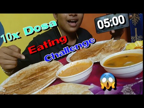 Dosa Challenge |10x Dosa eating challenge😱/ Food challenge/ Eating show / Fastest Eating challenge