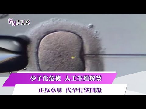 《新聞思想啟》 第130集-Part3 少子化危機 人工生殖解禁 正反意見 代孕有望開放