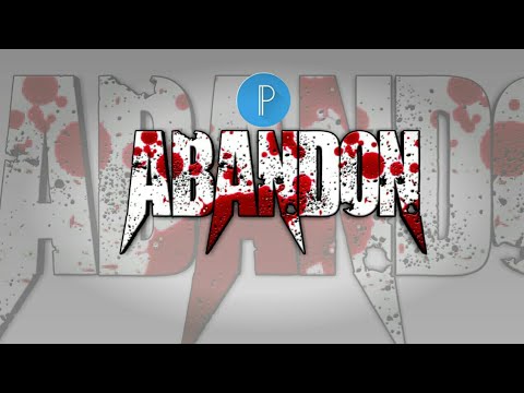 ABANDON LOGO DESIGN HALLOWEEN IN PIXELLAB (HAPPY HALLOWEEN)