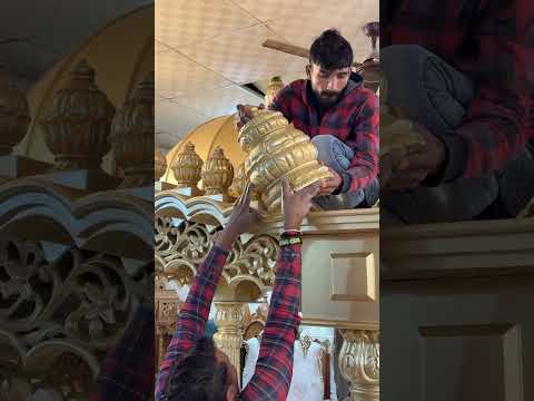 Palki Sahib #installation #tips #tricks #teakwood #temple #viralshort #aarsun