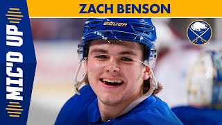 "Put Him In A Blender!" | Zach Benson Mic'd Up At Buffalo Sabres Practice