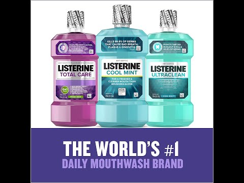 Listerine Total Care Anticavity Fluoride Mouthwash, 6 Benefit Oral Rinse Helps Kill 99% germs