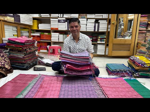 Best Saree Wholesale Shop In Chickpet 🛍️‼️ Single Saree Courier Available