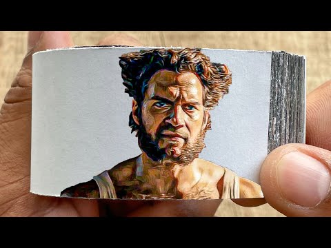 Deadpool & Wolverine Movie Flipbook #1 | The Cavillrine | Henry Cavill | Flip Book Artist 2024