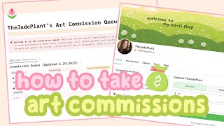 how I take art commissions *and stay organized* 🌷