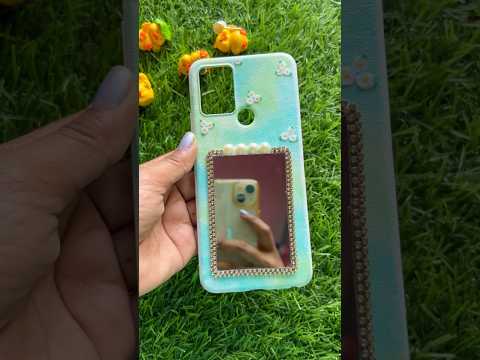 Old mobile cover painting #reuseoldmobilecover #diy #shorts #youtubepartner