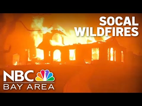 Crews from across state battle wildfires in Southern California