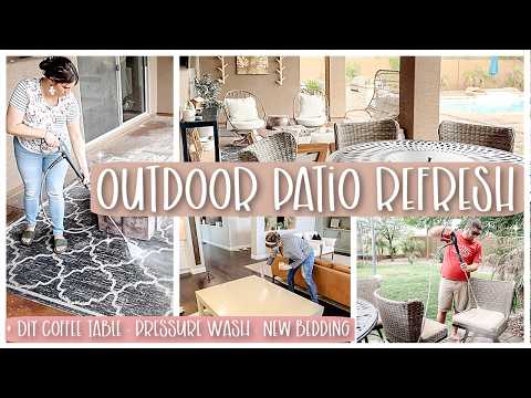 INSIDE + OUTSIDE HOME REFRESH & CLEANING MOTIVATION 2024 :: COFFEE TABLE DIY & PATIO DEEP CLEANING