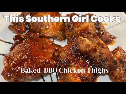 Easy Baked BBQ Chicken Thighs