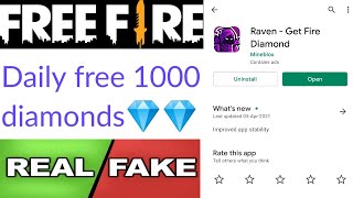 Raven app real or fake | free diamonds | Garena free fire | Tech Lover DK