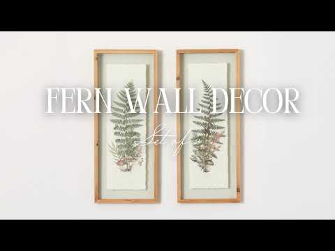 Fern Wall Decor Set